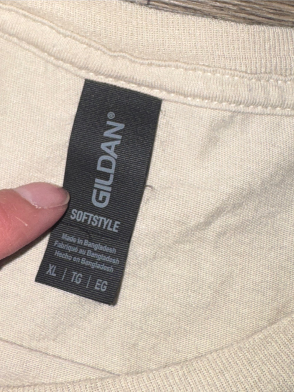 Gildan Beige Tee with Colorful Grinch Graphic - Picture 4 of 8